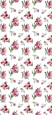 Estores de rolo blackout para porta de varanda Flor rosa