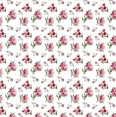 Estores de rolo blackout para porta de varanda Flor rosa