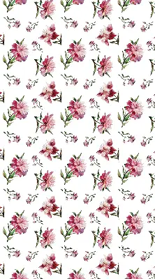 Estores de rolo blackout para porta de varanda Flor rosa