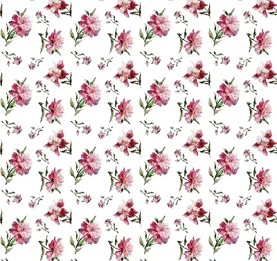 Estores de rolo blackout para porta de varanda Flor rosa