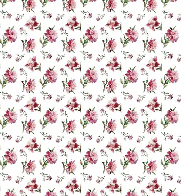 Estores de rolo blackout para porta de varanda Flor rosa