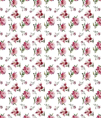 Estores de rolo blackout para porta de varanda Flor rosa