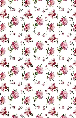 Estores de rolo blackout para porta de varanda Flor rosa