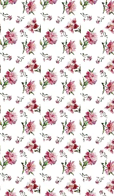 Estores de rolo blackout para porta de varanda Flor rosa