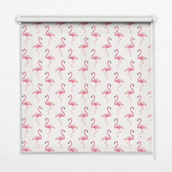 Estores de rolo interiores blackout para janela Flamingos