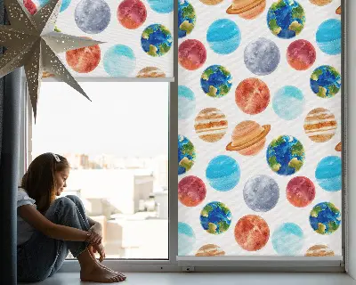 Estores de rolo blackout para janela Planetas
