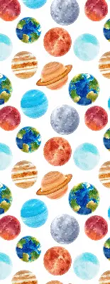 Estores de rolo blackout para janela Planetas