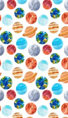 Estores de rolo blackout para janela Planetas