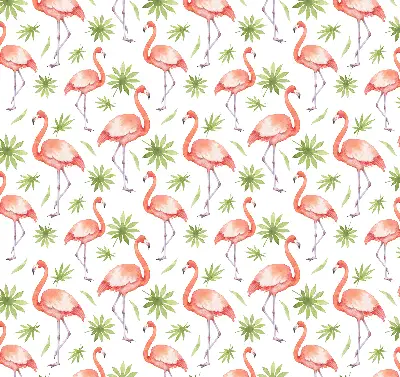 Estores de rolo em tecido blackout Flamingo e folhas