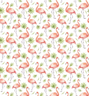 Estores de rolo em tecido blackout Flamingo e folhas