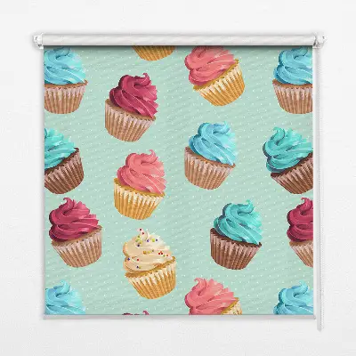 Estores de rolo interiores blackout Cupcakes