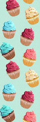 Estores de rolo interiores blackout Cupcakes