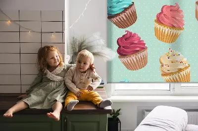 Estores de rolo interiores blackout Cupcakes