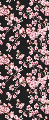 Estores de rolo blackout para porta de varanda Flores da árvore