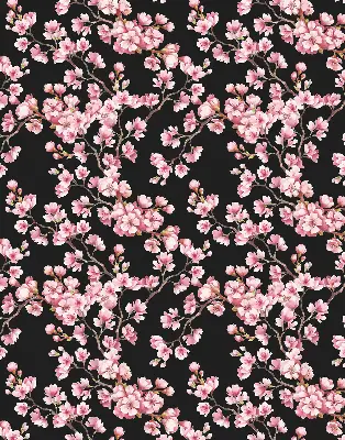 Estores de rolo blackout para porta de varanda Flores da árvore