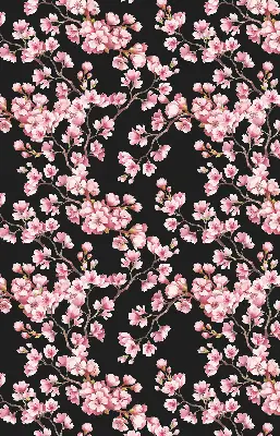 Estores de rolo blackout para porta de varanda Flores da árvore