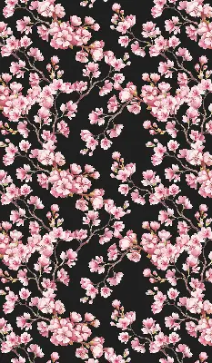 Estores de rolo blackout para porta de varanda Flores da árvore