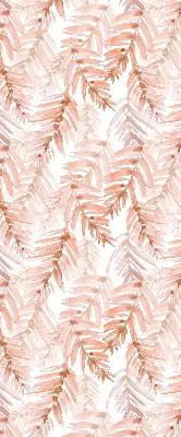 Estores de rolo blackout para janela Folhas rosadas
