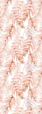 Estores de rolo blackout para janela Folhas rosadas
