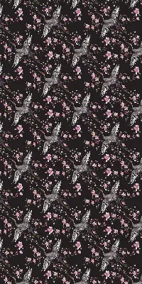 Estores de rolo interiores blackout Garças e flores