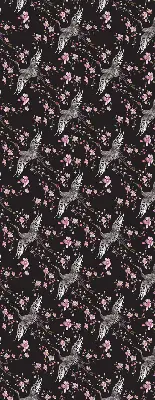 Estores de rolo interiores blackout Garças e flores