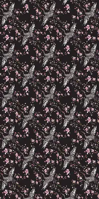 Estores de rolo interiores blackout Garças e flores