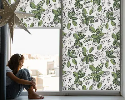 Estores de rolo blackout para janela Plantas