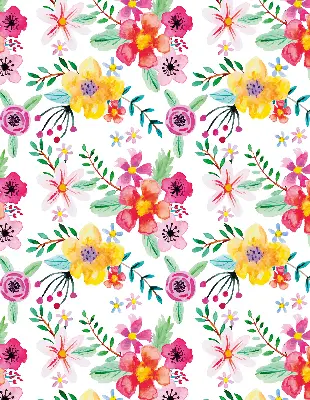 Estores de rolo em tecido blackout flores pintadas