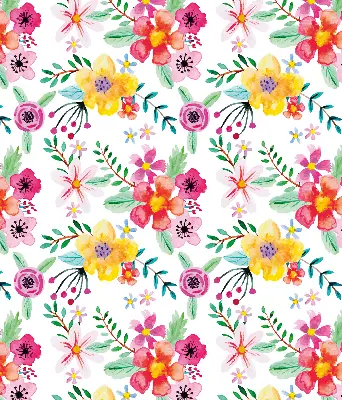 Estores de rolo em tecido blackout flores pintadas