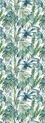 Estores de rolo interiores blackout para janela Folhas tropicais