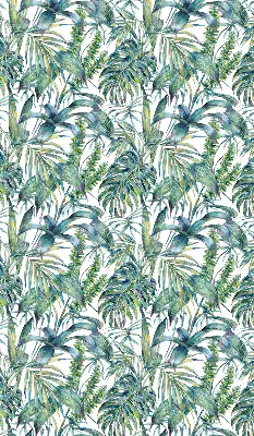 Estores de rolo interiores blackout para janela Folhas tropicais