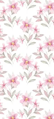 Estores de rolo interiores blackout para janela Flores cor-de-rosa