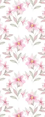 Estores de rolo interiores blackout para janela Flores cor-de-rosa