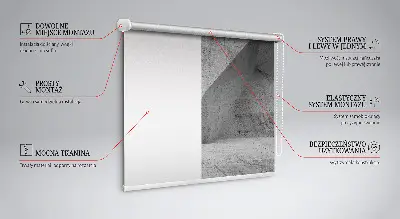 Estores de rolo em tecido blackout Parede de pedra 3D