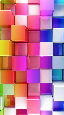 Estores de rolo interiores blackout Cubos 3D coloridos