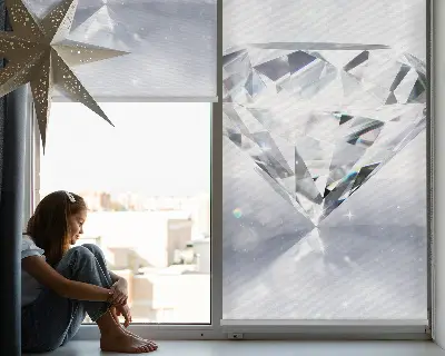 Estores de rolo em tecido blackout Diamantes