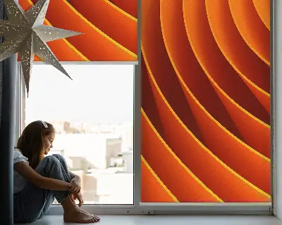 Estores de rolo interiores blackout Abstração laranja