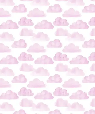 Estores de rolo em tecido blackout Nuvens cor-de-rosa