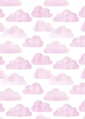 Estores de rolo em tecido blackout Nuvens cor-de-rosa