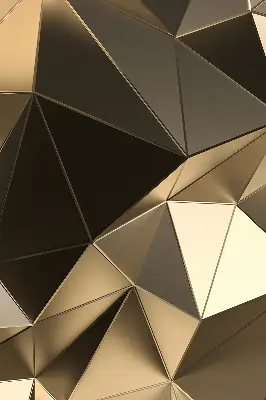Estores de rolo blackout para janela Triângulos de ouro