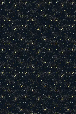 Estores de rolo interiores blackout Lua e estrelas