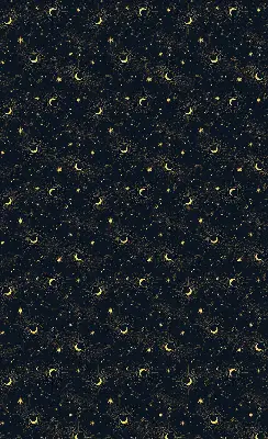 Estores de rolo interiores blackout Lua e estrelas