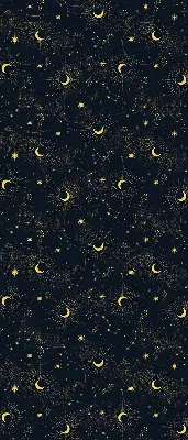 Estores de rolo interiores blackout Lua e estrelas