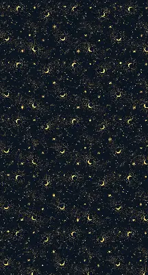 Estores de rolo interiores blackout Lua e estrelas