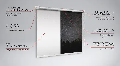 Estores de rolo interiores blackout Estrelas no céu