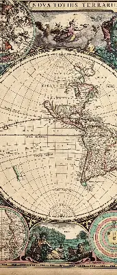 Estores de rolo interiores blackout Mapa-múndi