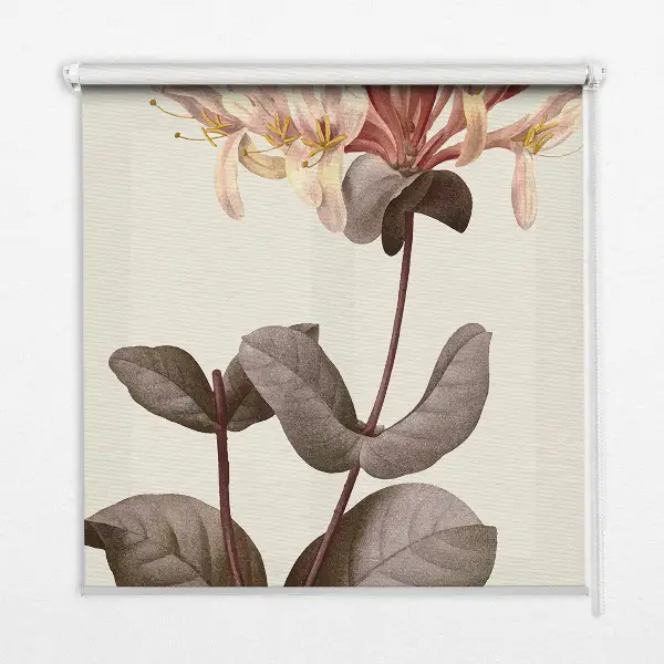 Estores de rolo blackout para porta de varanda Flor caindo