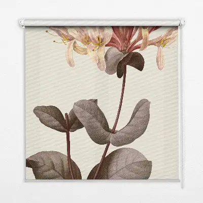 Estores de rolo blackout para porta de varanda Flor caindo