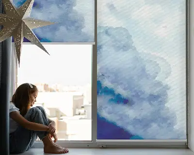 Estores de rolo interiores blackout Nuvens