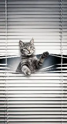 Estores de rolo interiores blackout Gato